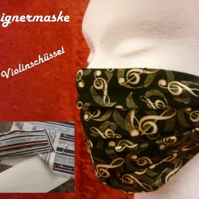 Designermaske Violinschlüssel